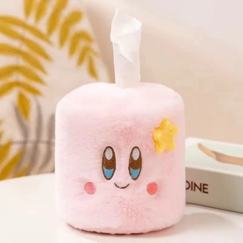 Caja de pañuelos de felpa "Kirby - Maison Déco Lumière