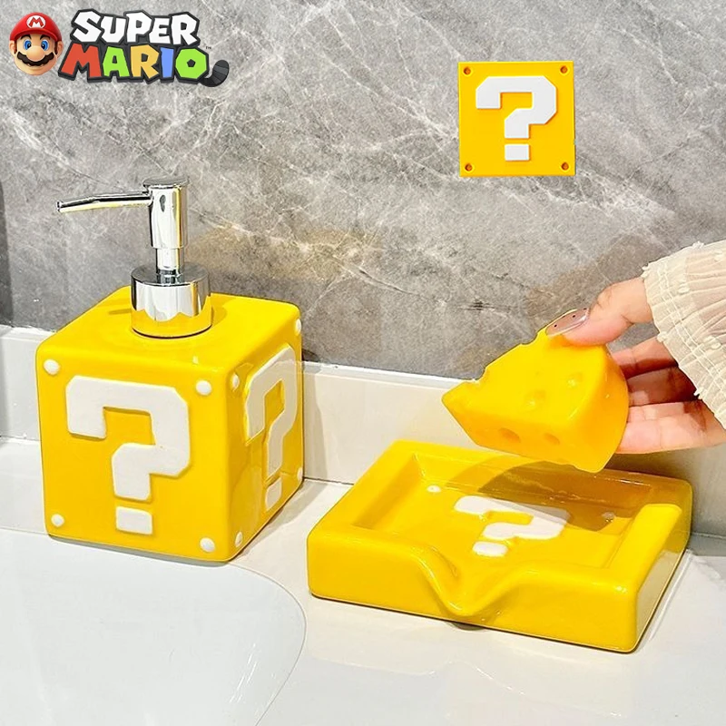 Dsitributeur et porte savon Super Mario Bros - Maison Déco Lumière